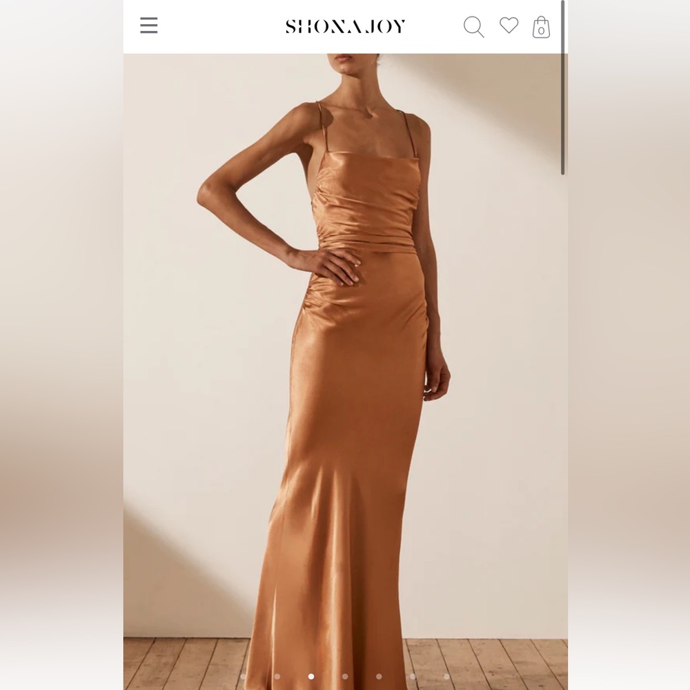 Shona joy la lune lace back maxi dress